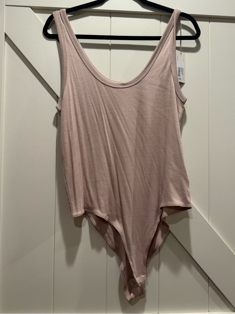 a new day Blush Scoop Neck Ribbed Bodysuit